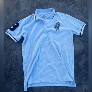Polo | Light Blue Collard T-shirt | L